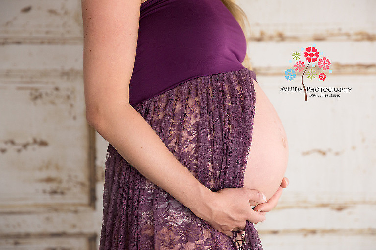 North NJ maternity photographer - pretty in purple