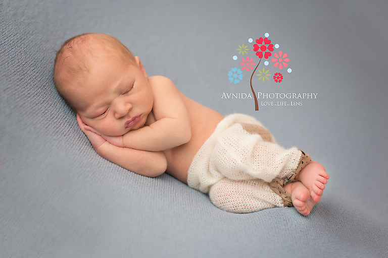 Newborn Photographer Princeton NJ - cool pants - right