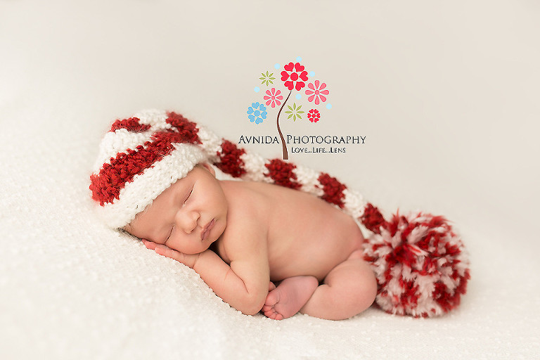Newborn Photography Bernardsville NJ - Calm and Serene in Red and White, Amazing