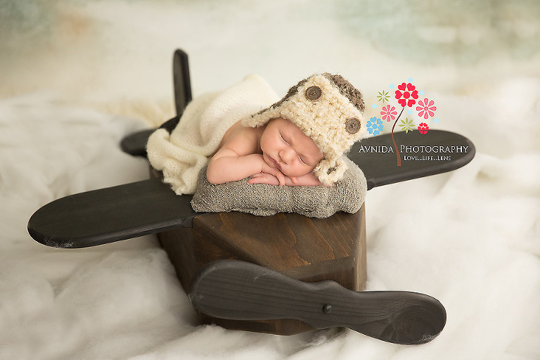 Newborn Photography Bernardsville NJ - Flying on cloud nine