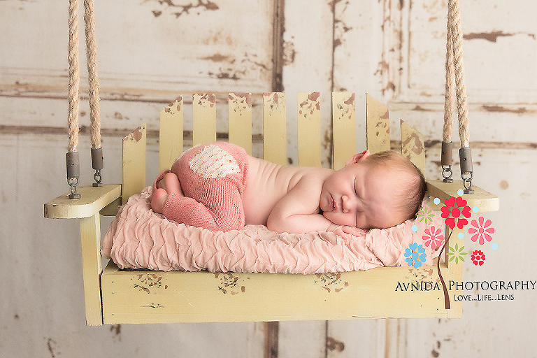 Newborn Photographer Alpine NJ A nice breeze and a swing outside is all you need