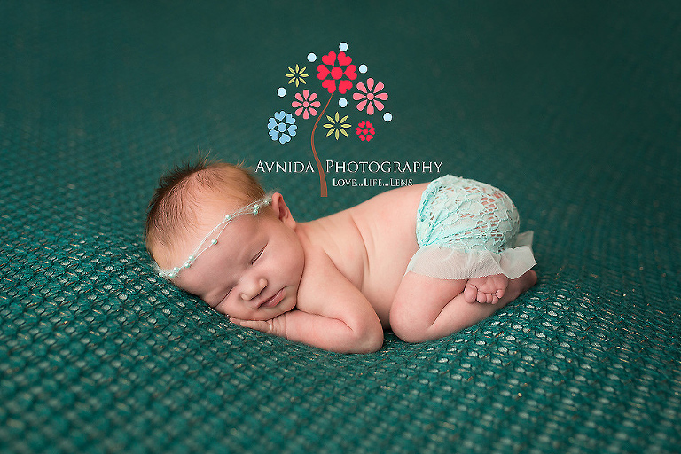 Newborn Photographer Alpine NJ Trying a new headband looks good doesn't it