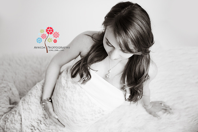 Maternity Photographer Summit NJ - Beauty & Grace in black and white