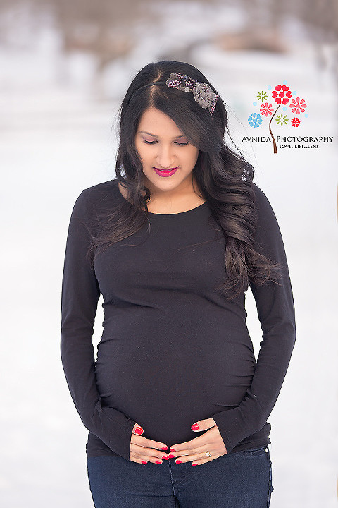 Maternity Photography New Vernon NJ - Beauty & Grace in her shyness