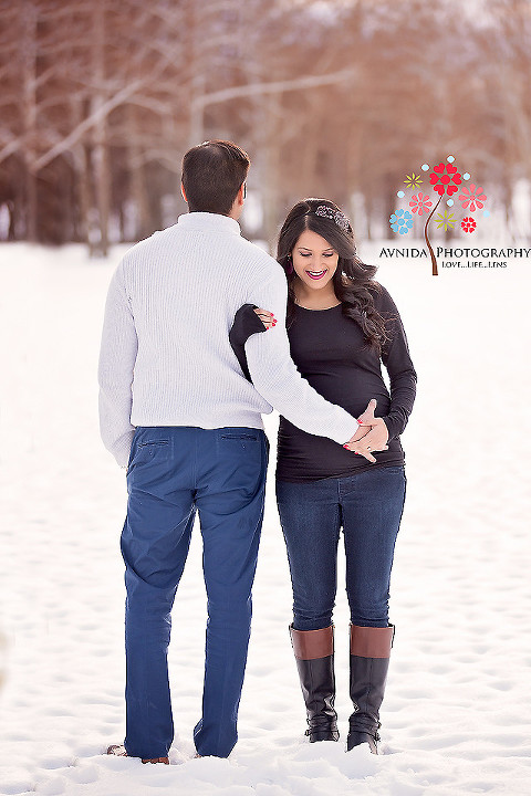 Maternity Photography New Vernon NJ - Walking together - hand in hand