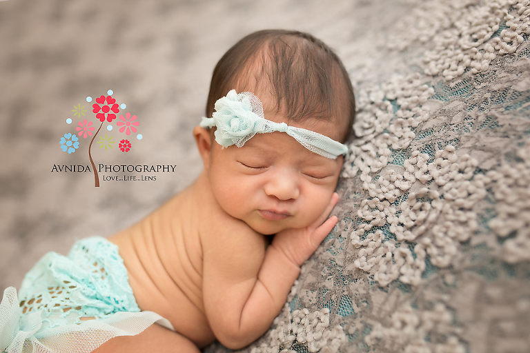 Newborn Photography Short Hills NJ - The different shades of green come together so nicely