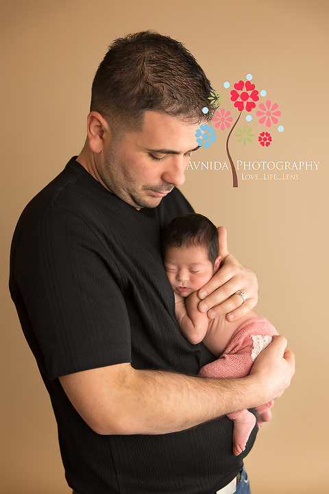Newborn Photography Saddle River NJ - Dad loves his little princess - how cute