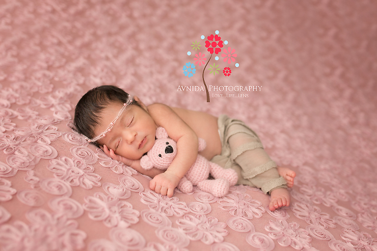 Newborn Photography Saddle River NJ - Two friends go to sleep hugging each other