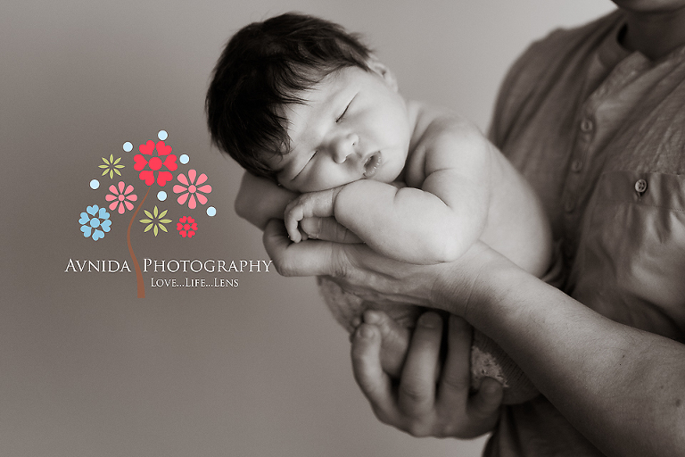 Newborn Photography Whippany NJ - Safe and loved in Daddys arms