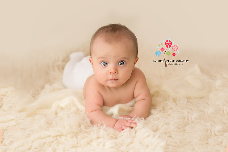 6 month Baby Photography New Vernon NJ - I just love the adorable face