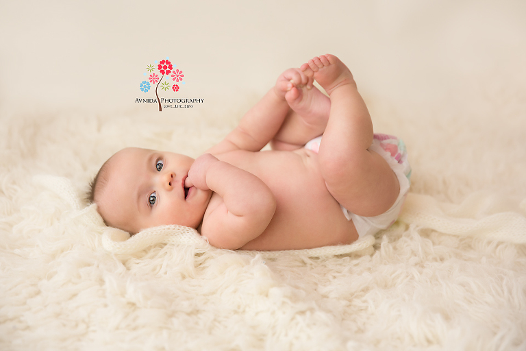 6 month Baby Photography New Vernon NJ - Sorry Gerber baby move over - there is a new baby in town