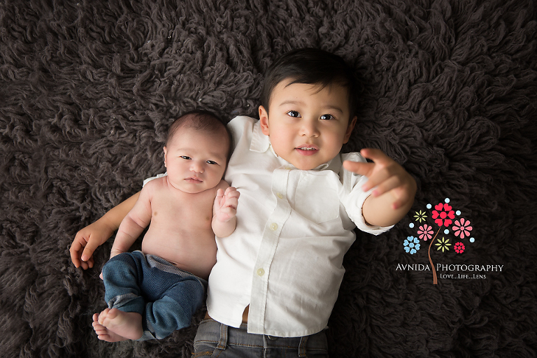 Boonton Newborn Photography Montville NJ - Look Ryan if we extend our arms a little bit we can catch the stars