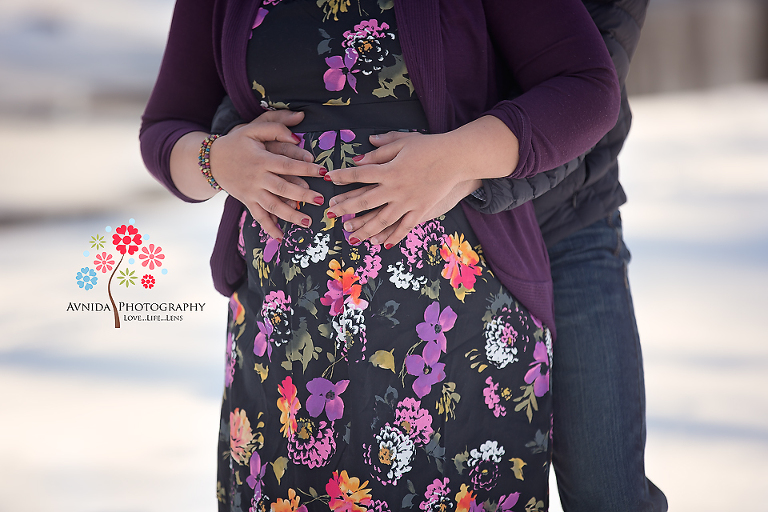 maternity pictures NJ - the classic belly photograph