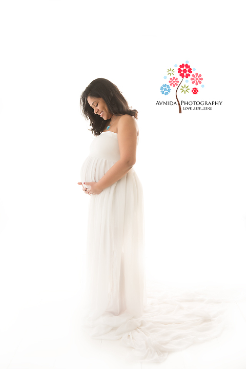 maternity photography New Jersey - an angel in white