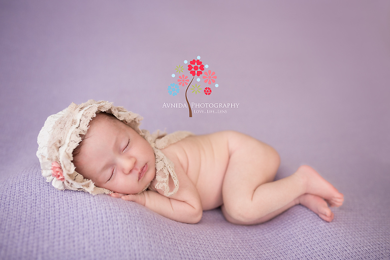 It's shabby chic style for her Newborn Baby Portraits, Viviana is on a roll today