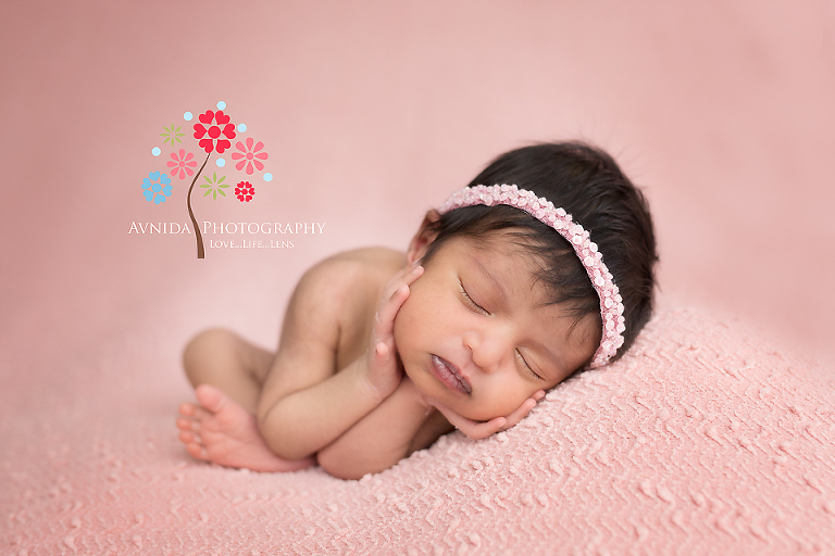 I am going to be the best baby and lie here just as you told me for my newborn photo