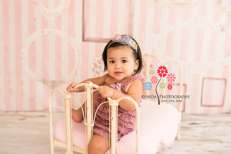 The portrait session begins and our little baby is already excited - photos by Avnida Photography