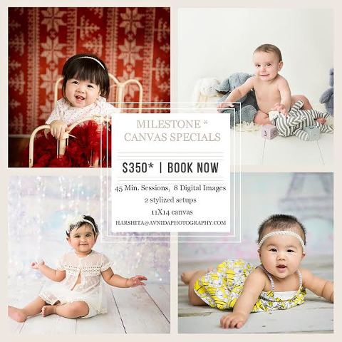 Baby Photos Milestone Promotions & Canvas Specials 2015
