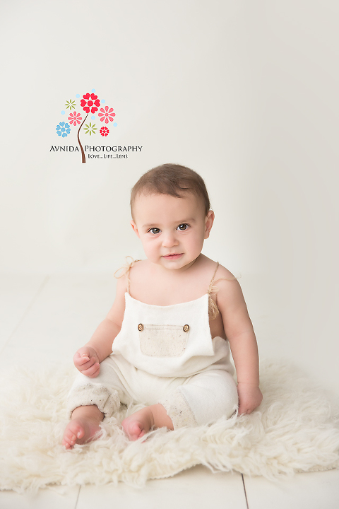 North NJ Baby Photographer - How about this shy pose - how will this look on my portfolio