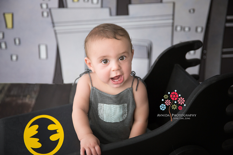 North NJ Baby Photographer - I am just trying to adjust the sound controls in this Batmobile. This car moves fast but I need some music to get me going