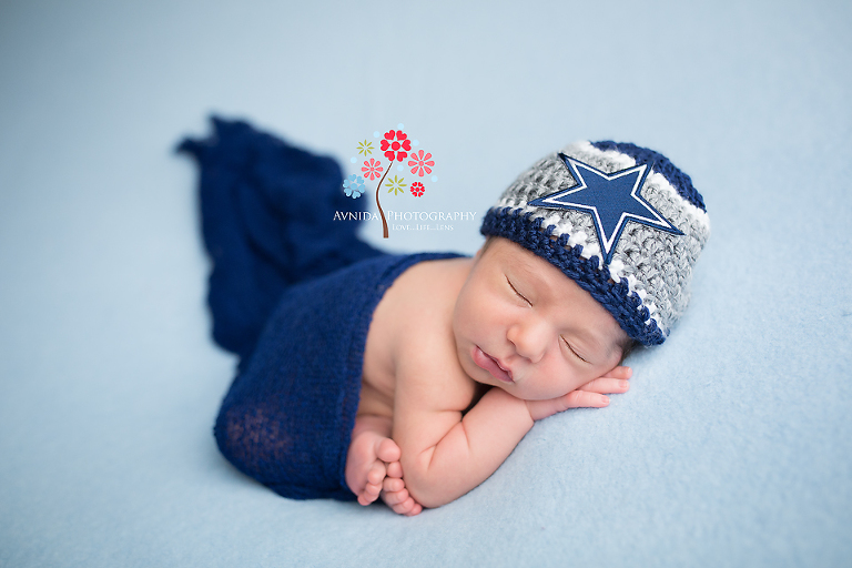 North NJ newborn photographer - Baby Martin was all about modeling caps for us - isn't he cute