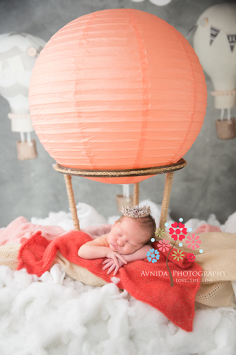West Orange NJ newborn photographer-Baby Aeris decides to take a quick nap on the way to the moon - Newborn Photography NJ by Avnida Photography
