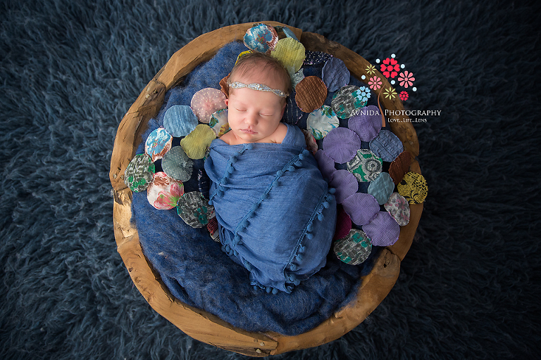 West Orange NJ newborn photographer-Look at the bundle of joy mom and dad received 6 days ago - How cute is this little girl