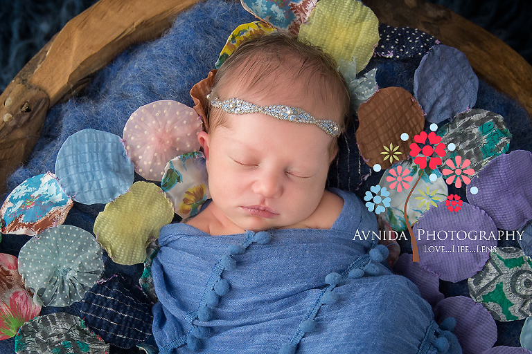 As we took a closer look at this bundle of joy we fell in love even more with the angelic face - custom newborn photography NJ by Avnida Photography