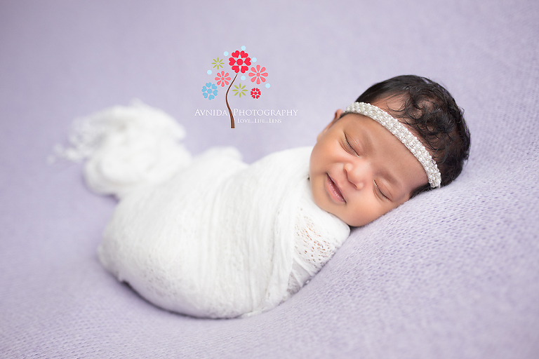 Edgewater NJ newborn and maternity photographer - What a perfect smile - I love this newborn photograph