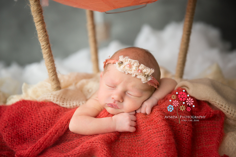 River Vale NJ newborn photographer - We decided to take a closer look at the cutie - why do you look a little worried, little girlie