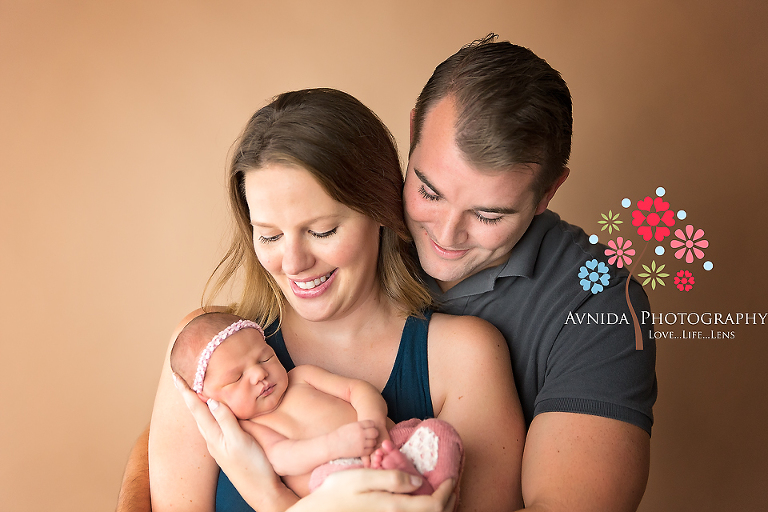 Newborn Photographer Allendale NJ - It's all smiles when mom and dad have their little princess in their arms