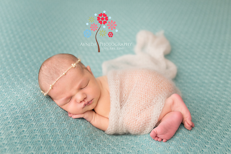Newborn Photographer Midland Park NJ - Green is another favorite of mine for cute little princesses