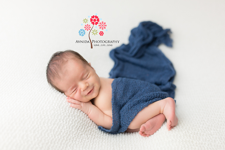 New Jersey Baby Photographer - Different shades of blue and each one looks nice
