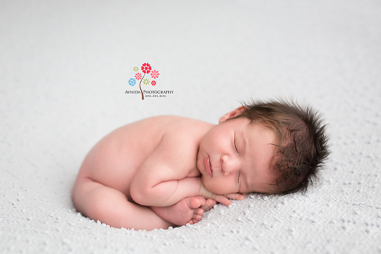 Newborn Photographer Somerset NJ - Doing a yoga pose effortlessly