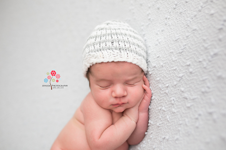 Newborn Photographer Somerset NJ - The joy of neutral colors, gray on white