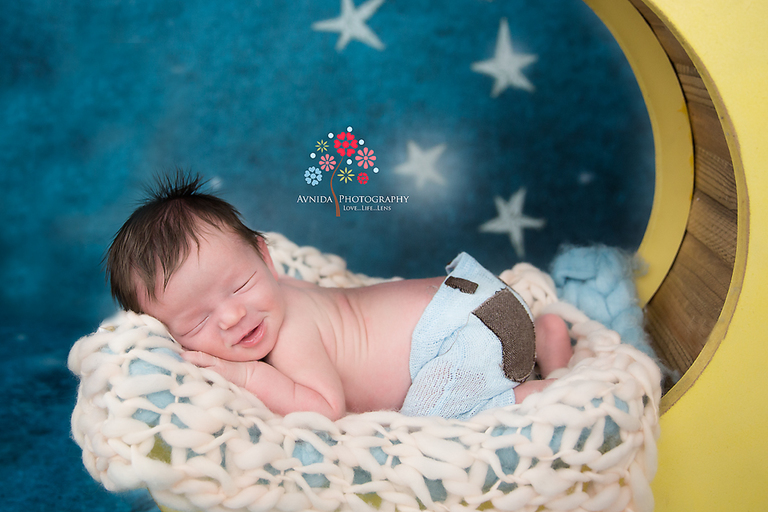 Newborn Photography Alpine NJ - What a beautiful "angelic" smile