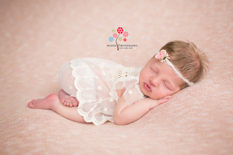 Newborn Photographer Chatham Township NJ- Cute, isn't she? Now you see why I called her a sleeping beauty.