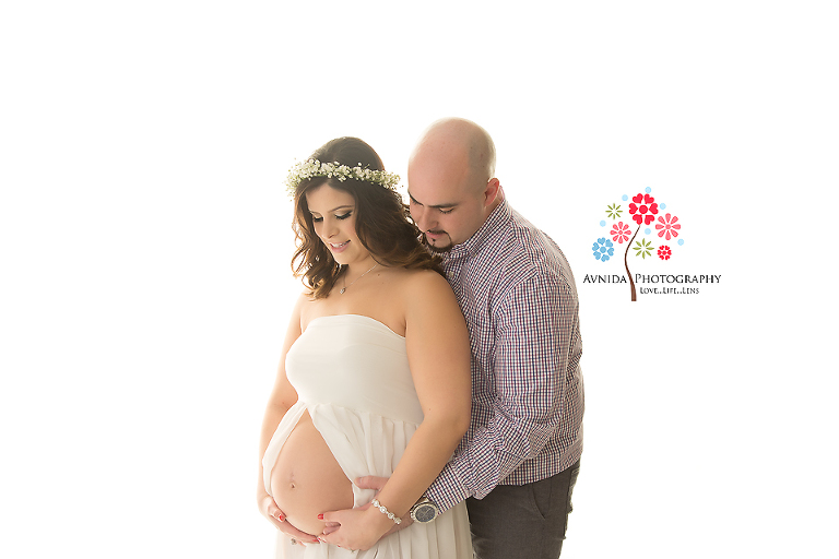 Maternity Photography Somerset County NJ - Mom- and dad-to-be in the studio