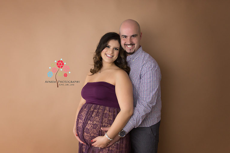 Maternity Photography Somerset County NJ - When you have a spouse like that, how can you (husband) not smile happily as well?