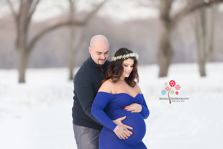 Maternity Photography Somerset County NJ - Hand in hand together, eagerly awaiting arrival of their little one