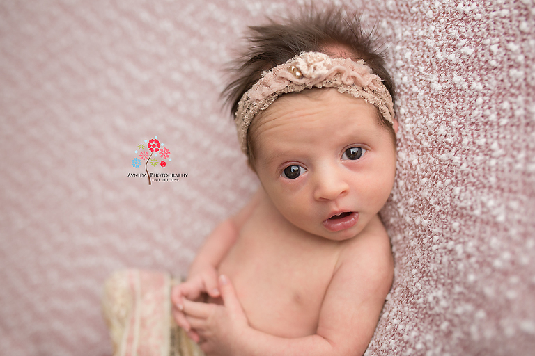 Newborn Photography Madison NJ - Woooww, I didn't know that you wanted a newborn baby to be awake - so this isn't what you were expecting