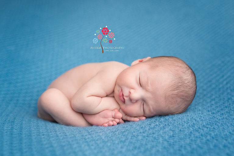 Newborn Photography Englewood Cliffs NJ - A warning to adults - do not try bending like this at home - seriously look at how comfortably Lucas just bends on the side