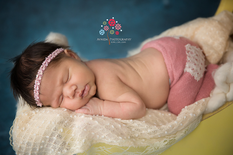 Newborn Photography Paterson NJ - Did I not tell you that this cute newborn girl slept throughout the entire session so nicely - for a photographer this is a gift, the best gift during a newborn photo shoot