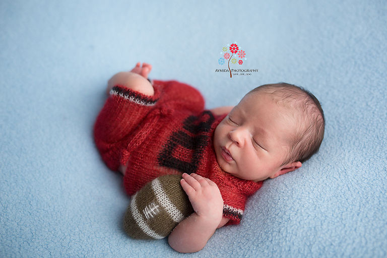 Newborn Photography Englewood NJ - Great talent starts practicing early - the game just comes naturally to them and they take it with them everywhere they go