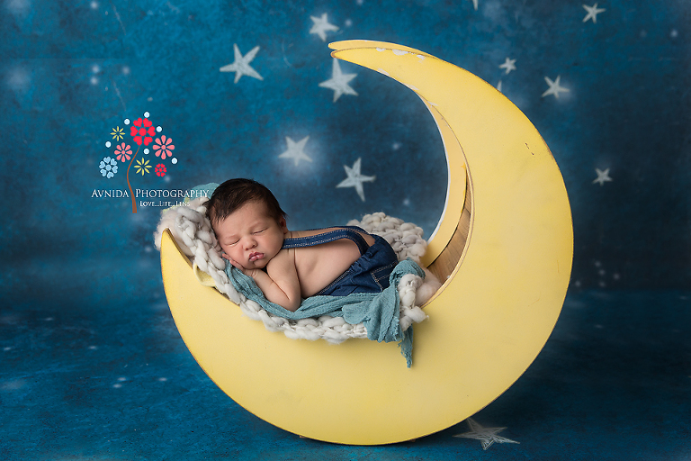 Newborn Photography Red Bank NJ - Someone is sleeping so peacefully on the moon - as I write this caption I feel like going to sleep