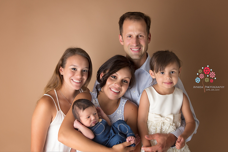 Newborn Photography Red Bank NJ - What a happy family - look at Baby Grayson though - so active and energetic