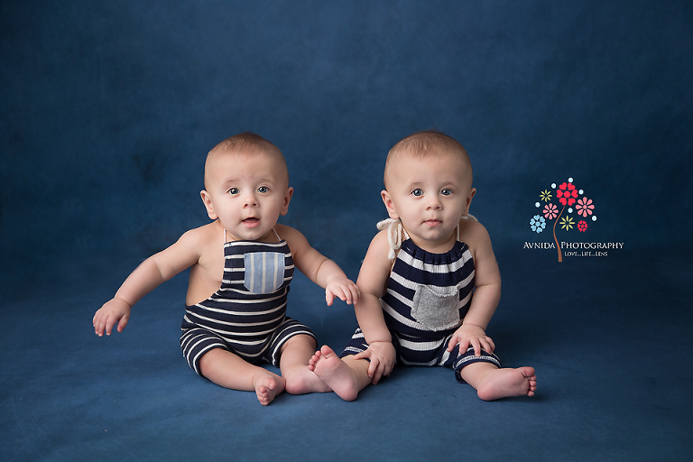 Baby Photography Milford NJ - Now I am going to do a pose like I am surfing and he is the lazy one sitting in the yatch watching out into the sea