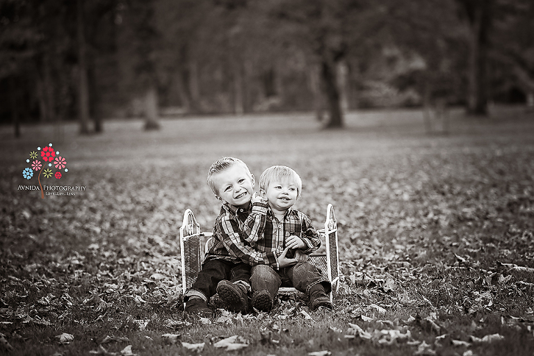 Fall Photography in New Jersey - Aren't these brothers cute?