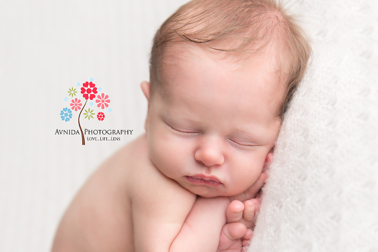 Newborn Photography Millington NJ - This is a natural yoga pose that can only be done by newborns - think you can get your toes so close to your cheeks