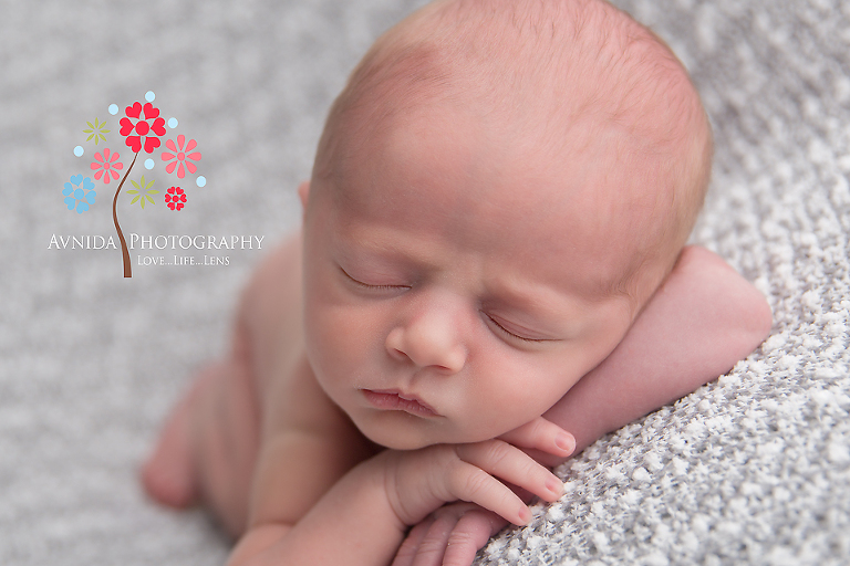 Basking Ridge Newborn Photography NJ - Even the coolest kid on the block has a little frown on his face sometimes - isn't that something